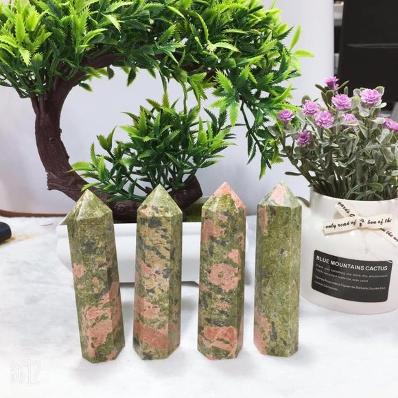 Other - Fossilized Rainforest Jasper crystal Tower point